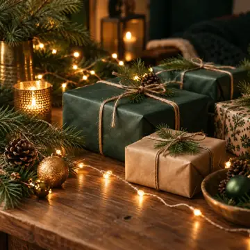 Decorative illustration for the Christmas section